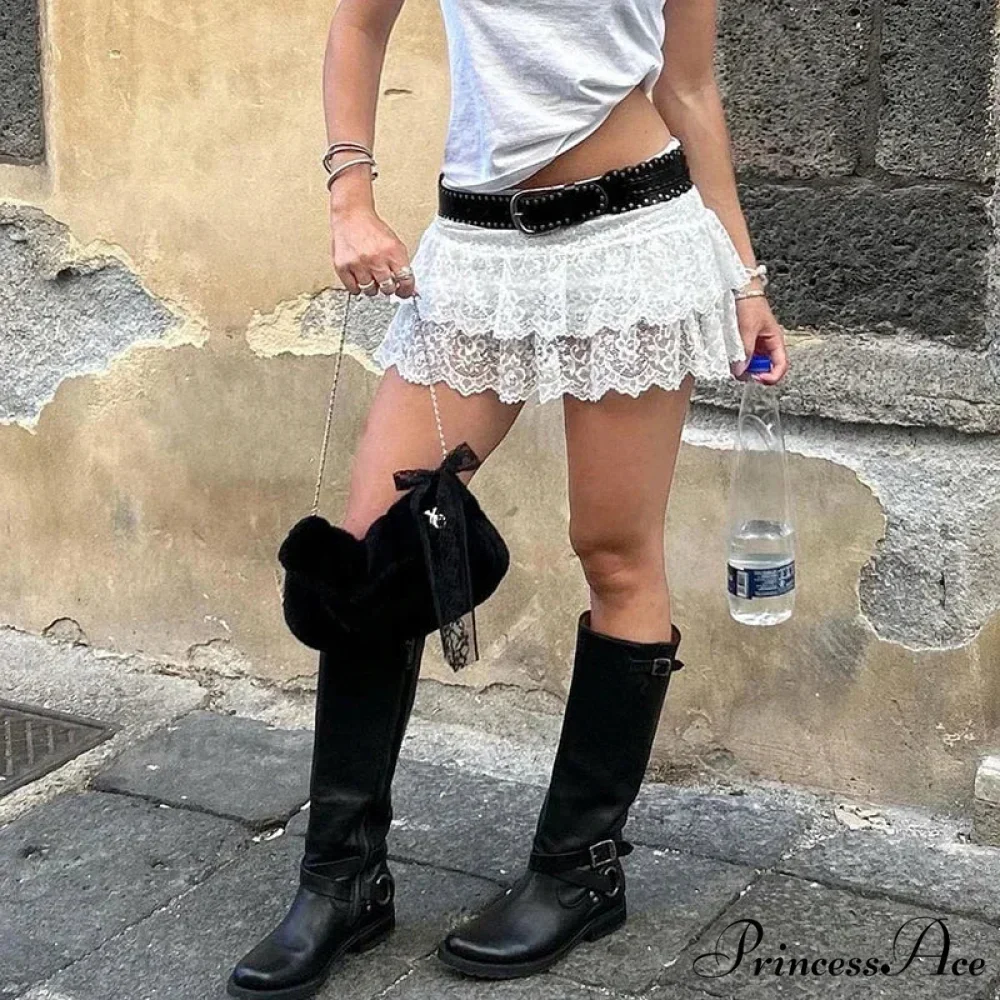 Transparent Blossom Frilly Skirt - Image 7