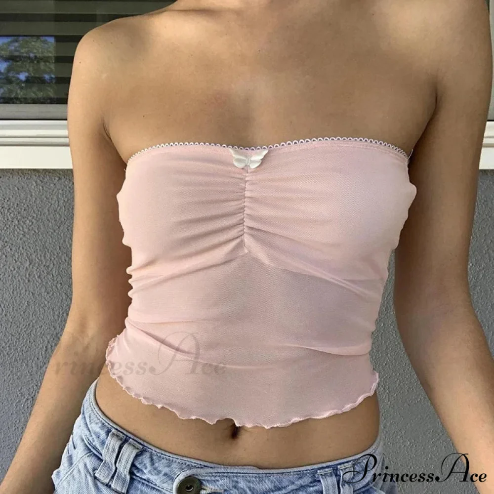 Transparent See-Through Tube Crop Top - Image 12