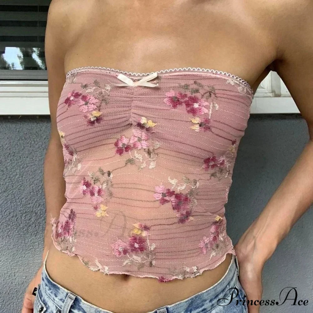 Transparent See-Through Tube Crop Top - Image 4