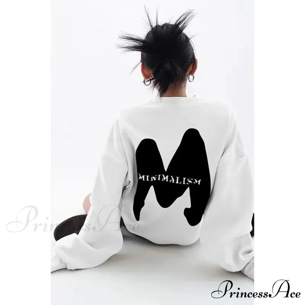 Trendy Printed Oversized Casual Autumn Hoodie - Image 10