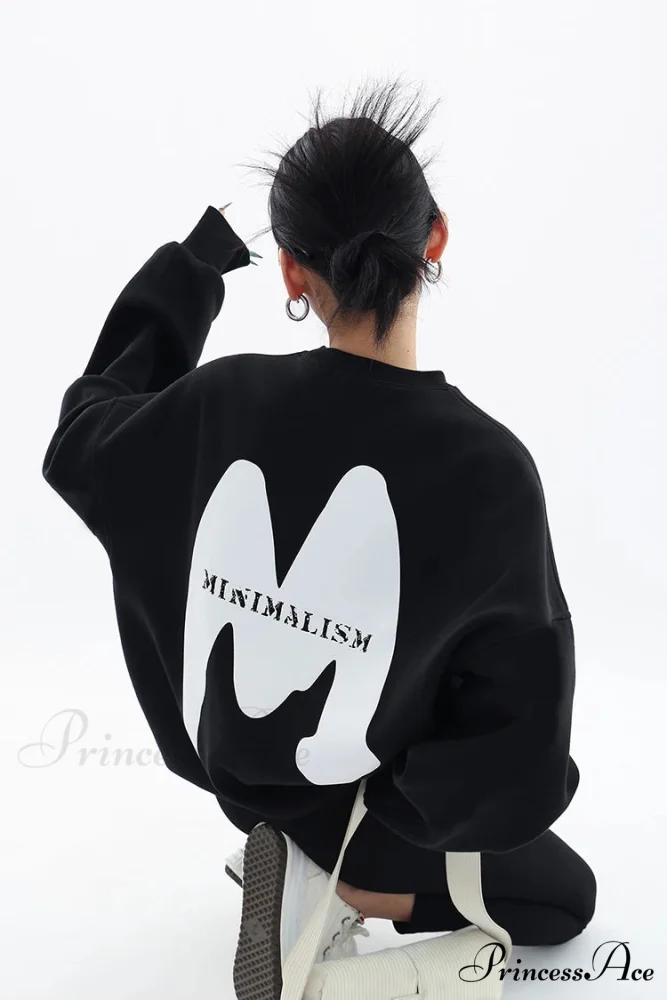 Trendy Printed Oversized Casual Autumn Hoodie - Image 5