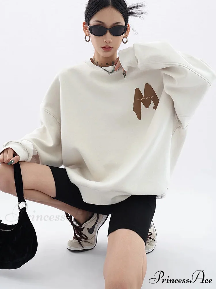 Trendy Printed Oversized Casual Autumn Hoodie - Image 7