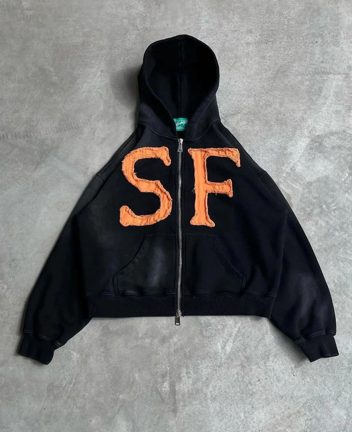 Trendy Retro Embroidered Oversized Comfortable Hoodie - Image 7
