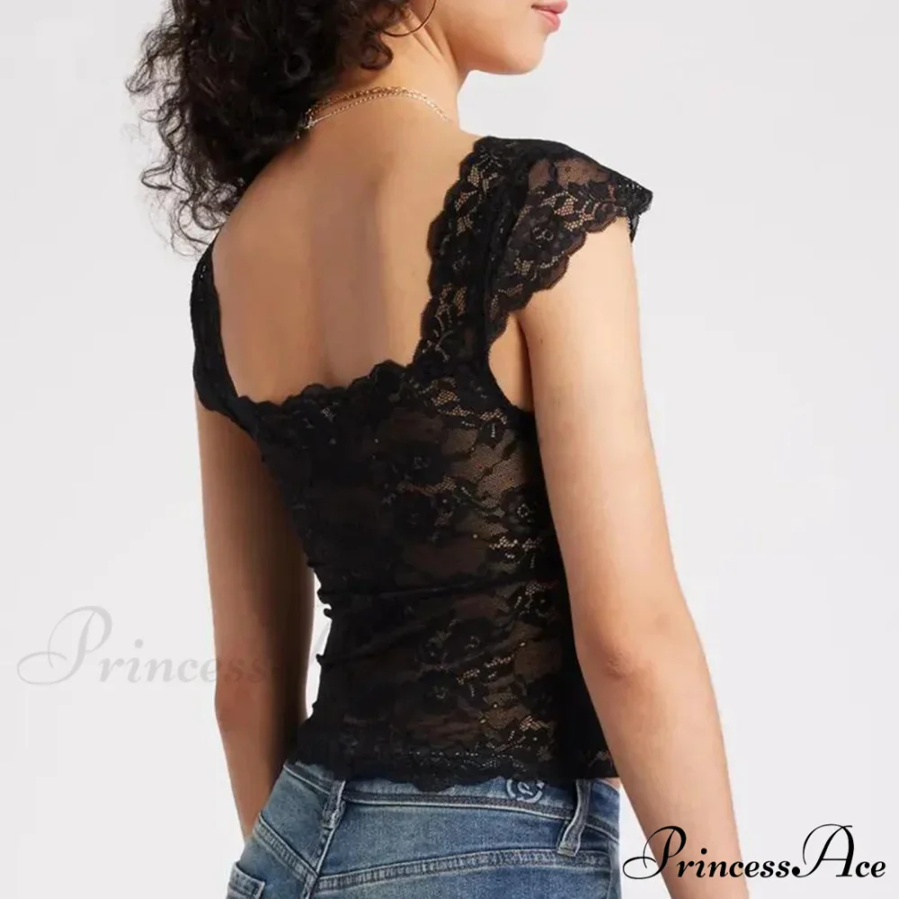 Trimmed Short Sleeve Crop Top - Image 2
