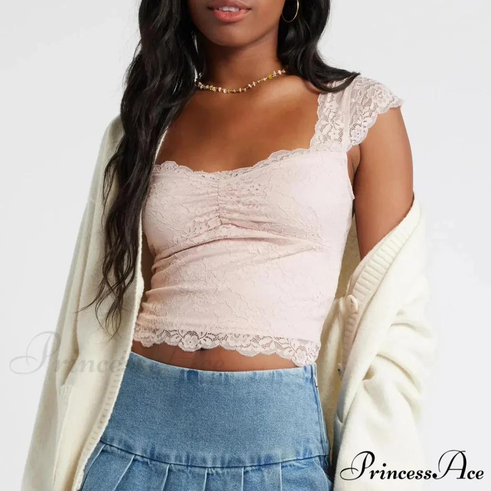 Trimmed Short Sleeve Crop Top - Image 3