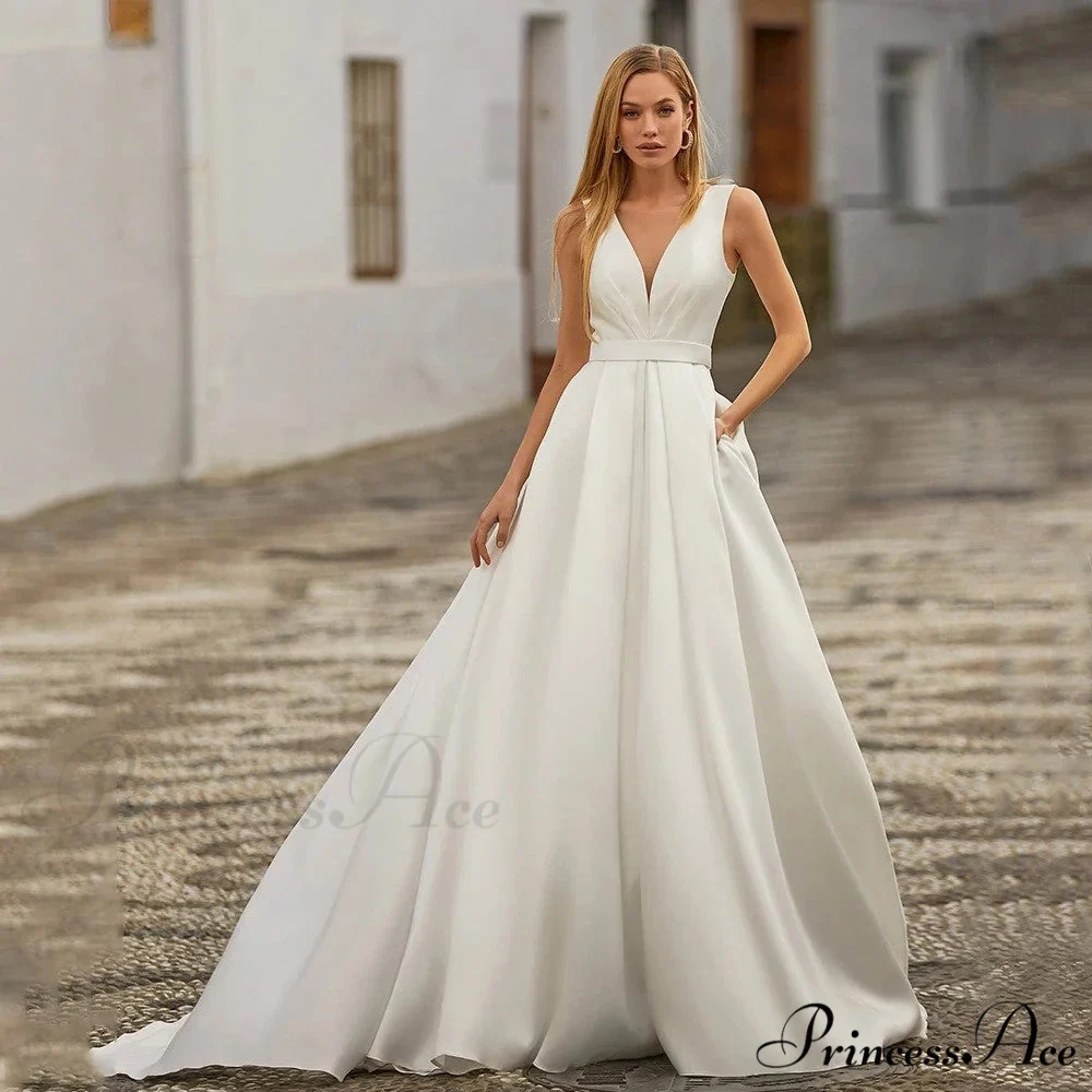 Twin Shoulder Open Back Train Bridal Gown - Image 3