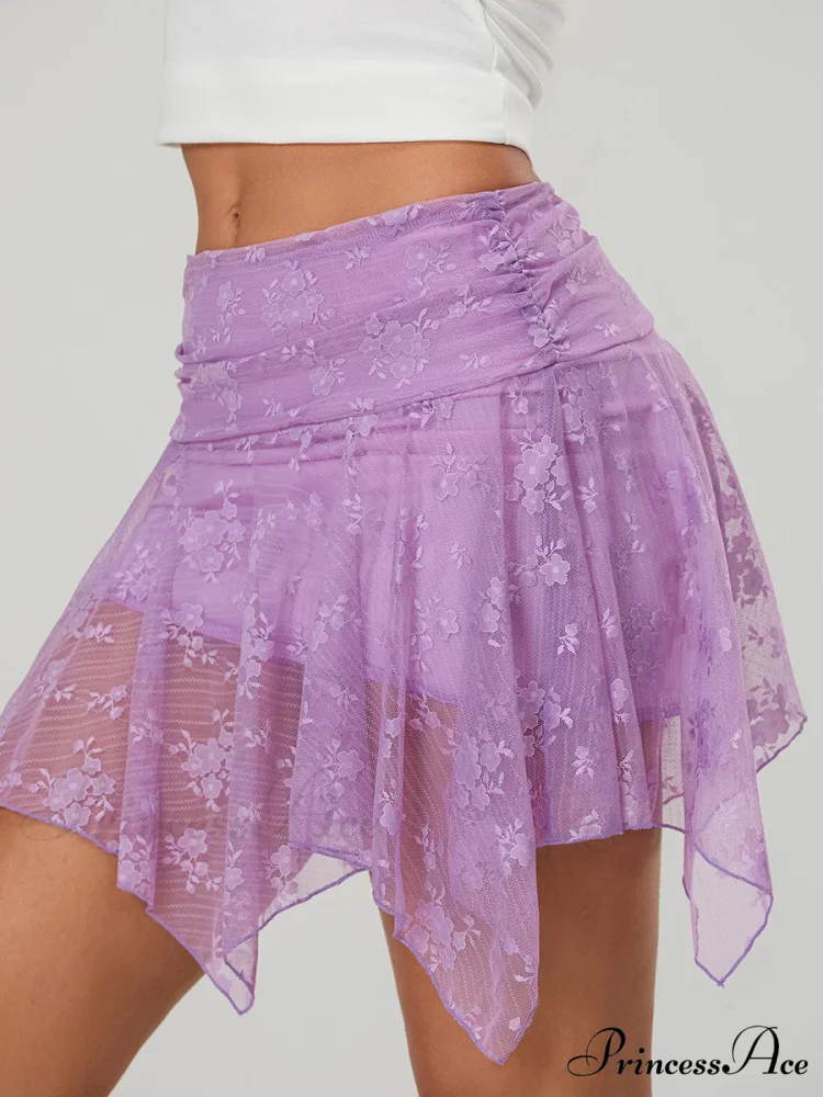 Uneven Blossoming Layered Skirt - Image 6