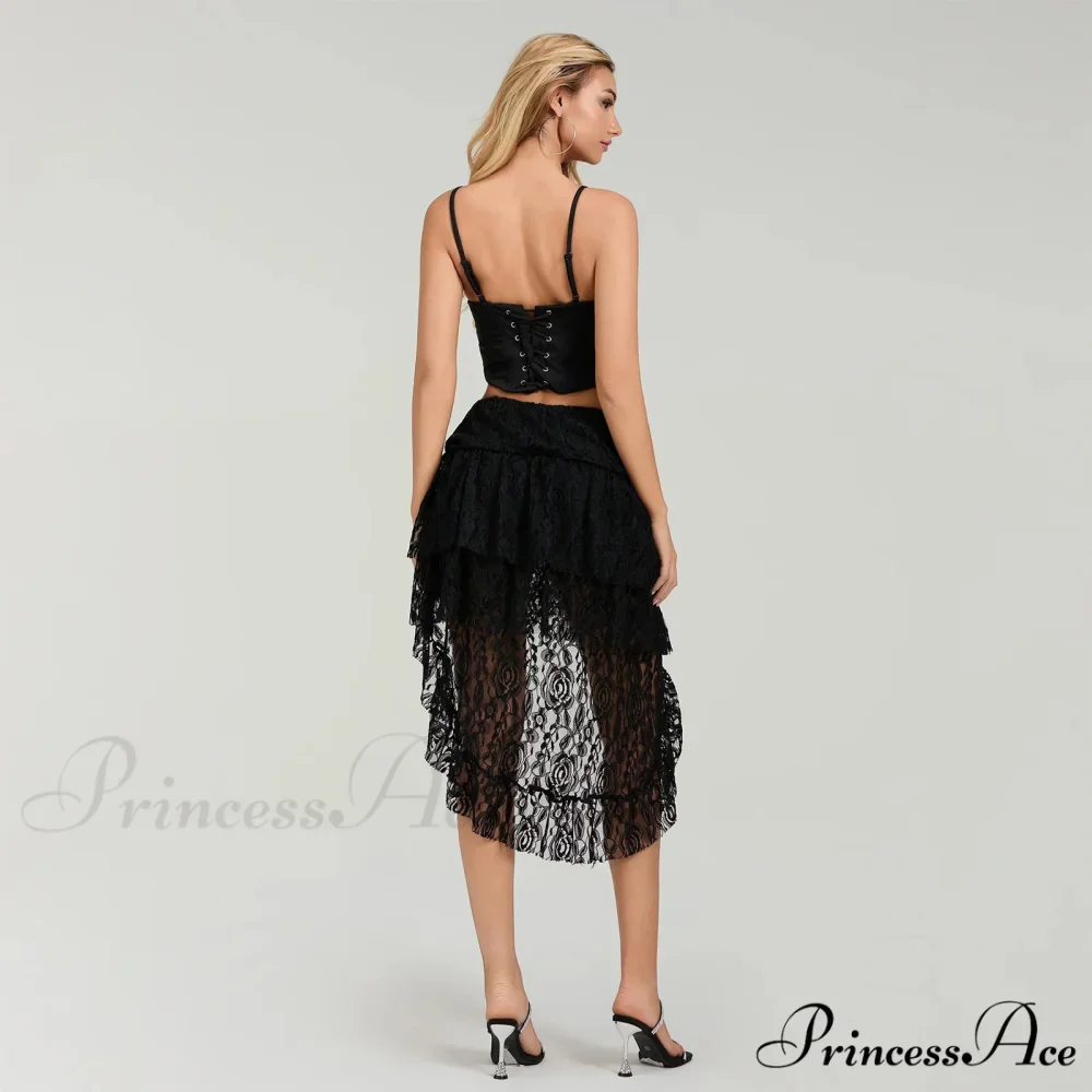 Uneven Flounced Border Skirt - Image 4