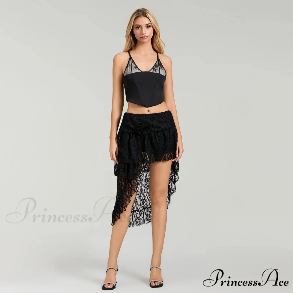 Uneven Flounced Border Skirt - Image 6