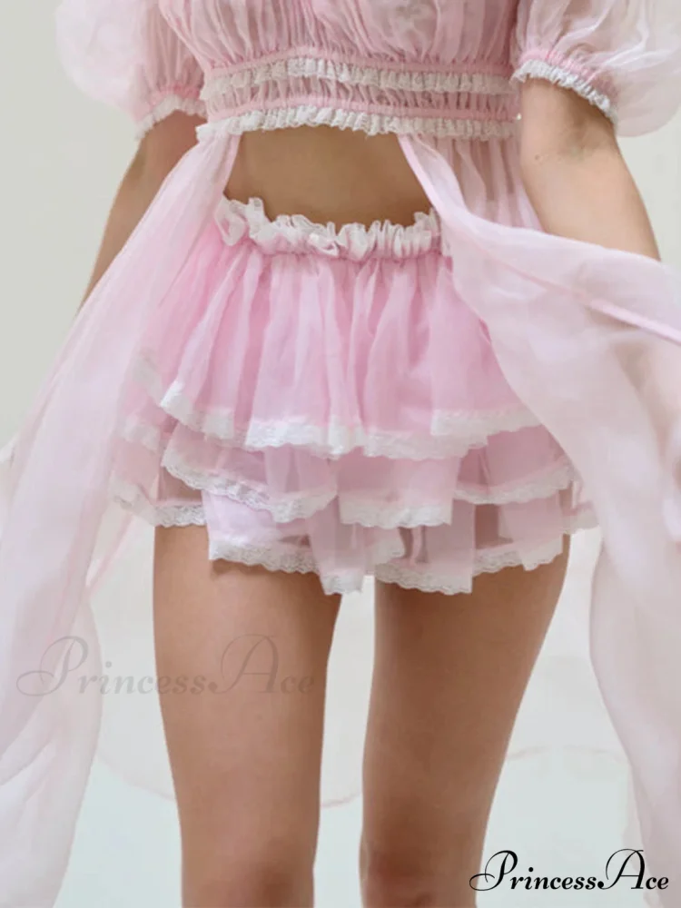 Uneven Lace Patchwork Skirt - Image 5