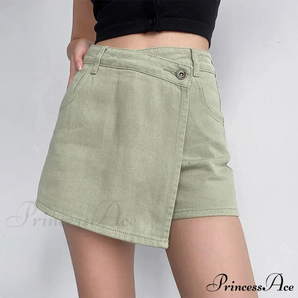 Unpredictable High Waist Denim Skirt - Image 2