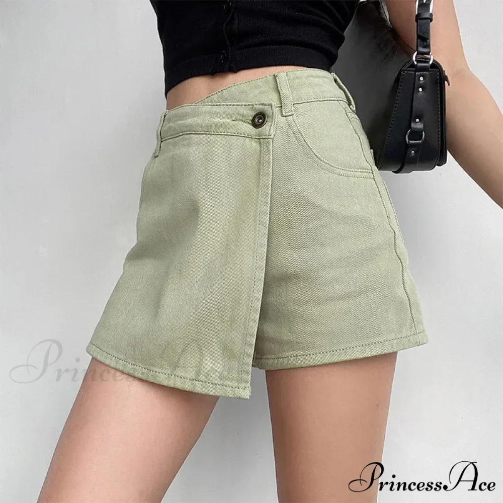 Unpredictable High Waist Denim Skirt - Image 4