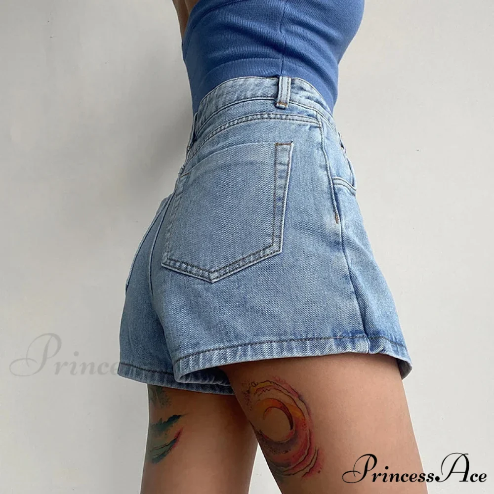 Unpredictable High Waist Denim Skirt - Image 6