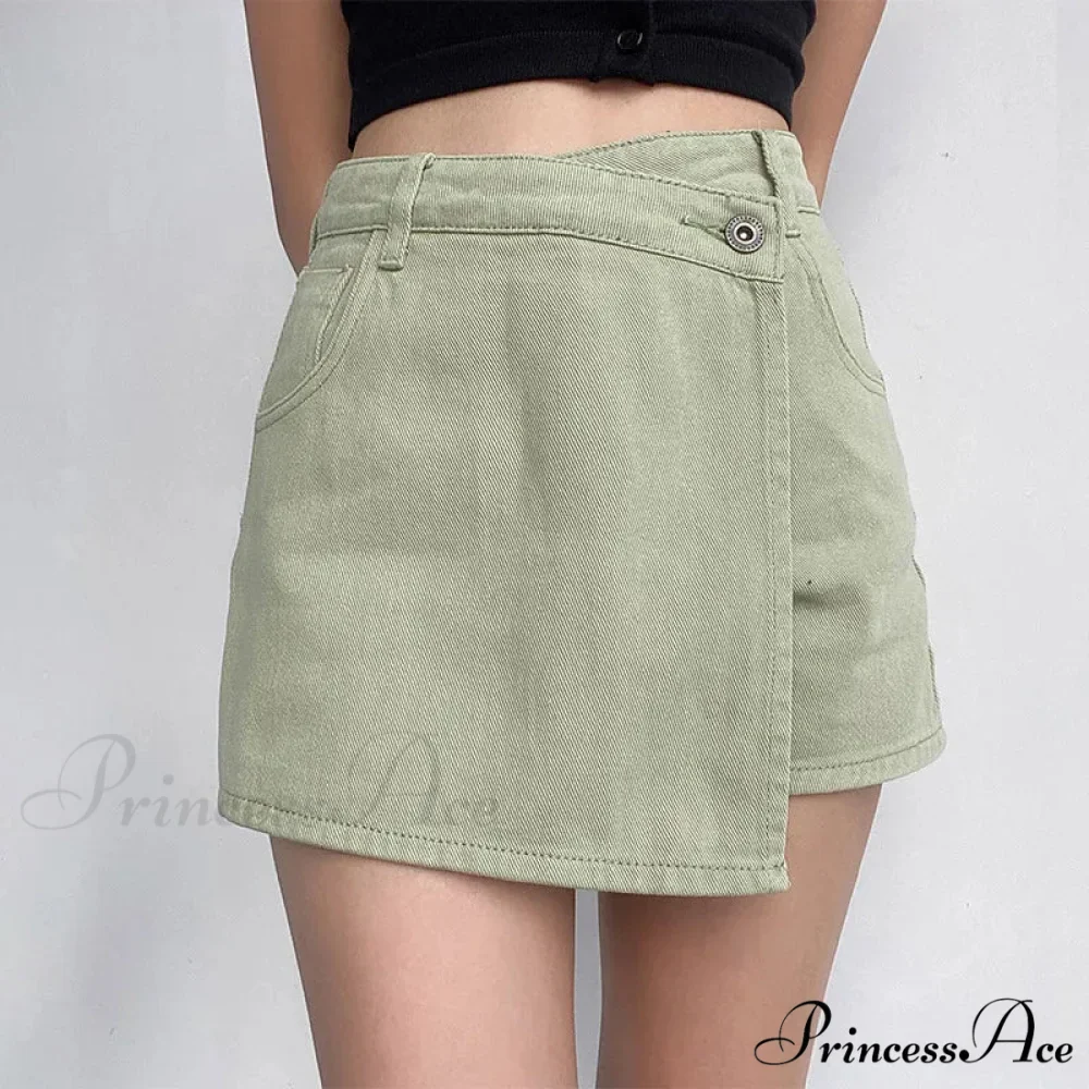 Unpredictable High Waist Denim Skirt - Image 7