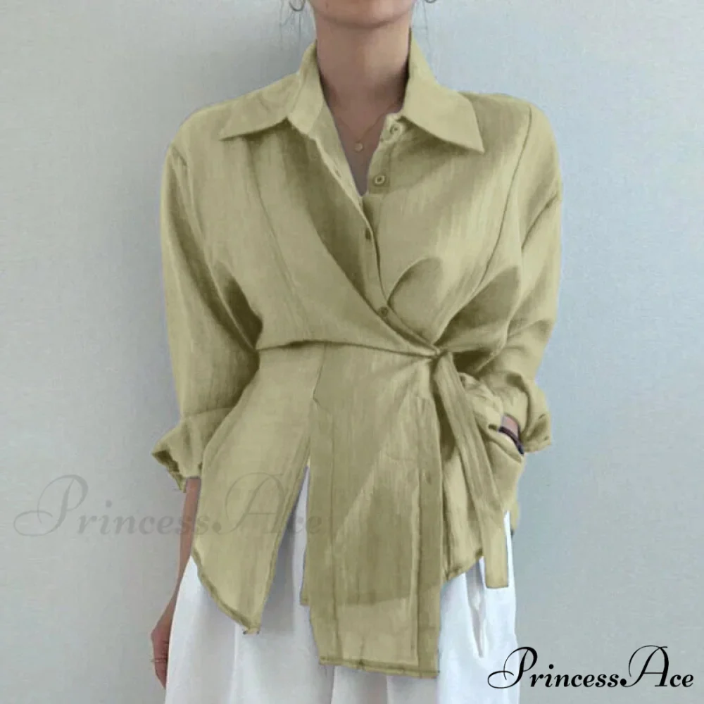 Unpredictable Solid Long Sleeve Sunscreen Blouse - Image 3