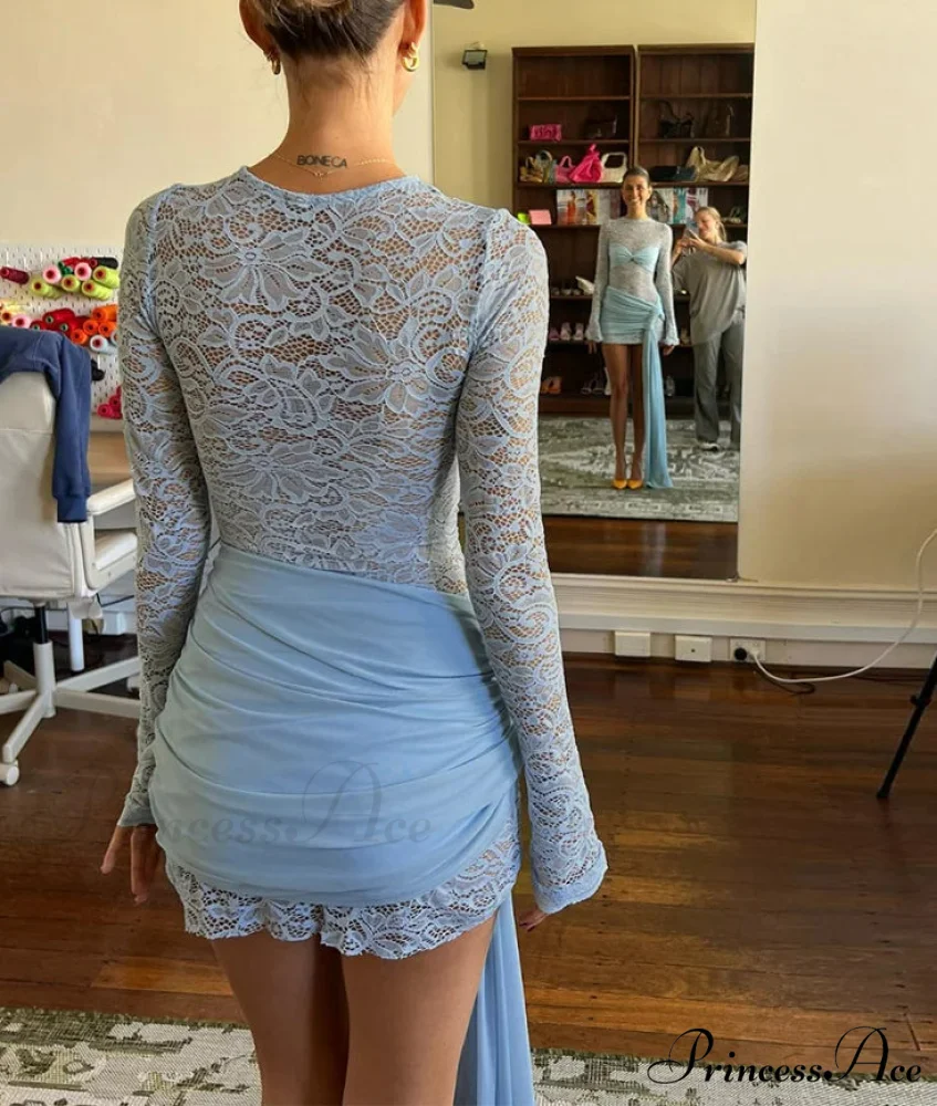 Unpredictable Tie-Up Short Dress - Image 2