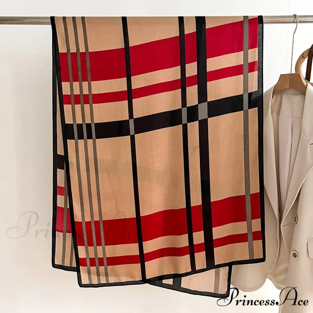 Variegated Banded Sophisticated Winter Scarf - Image 3