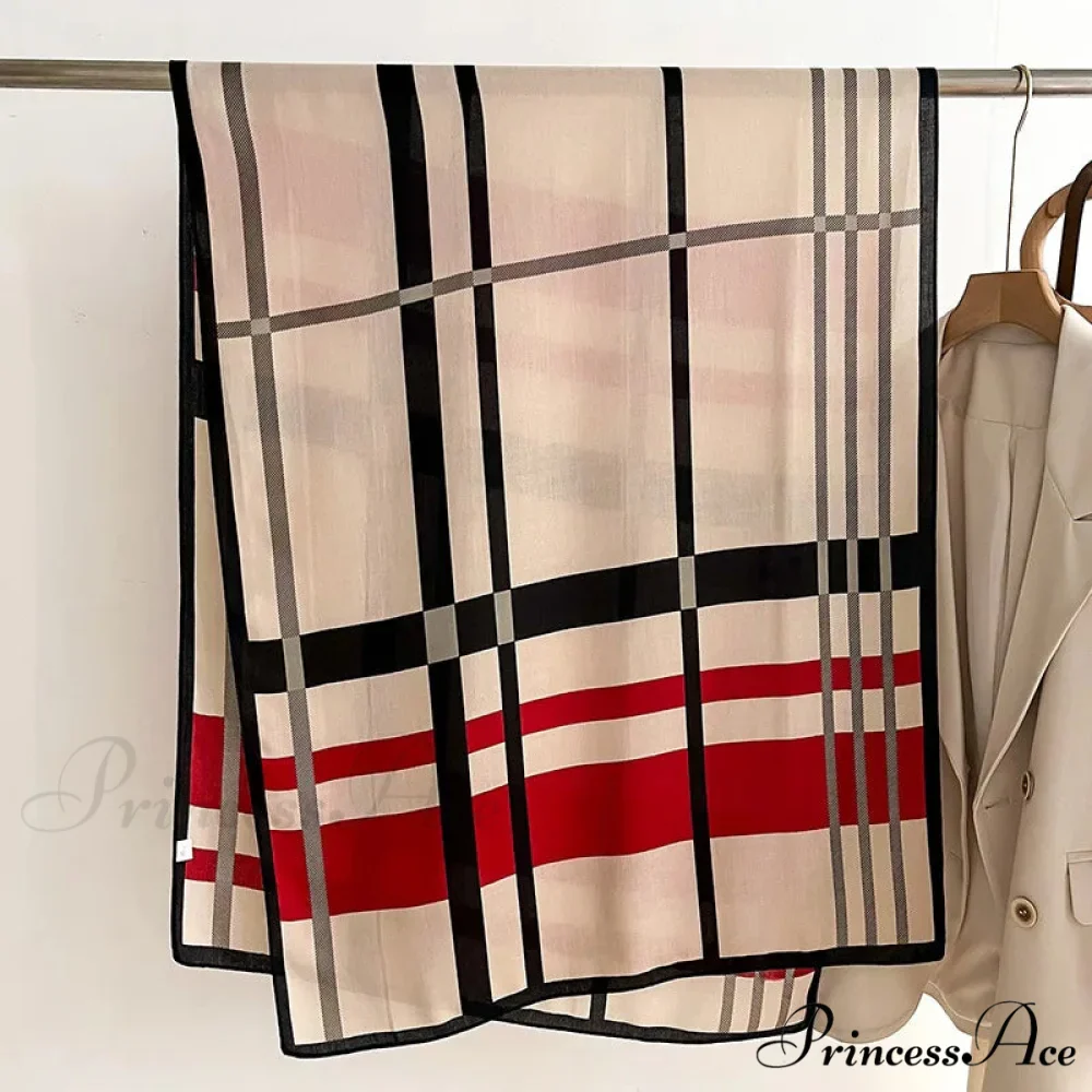 Variegated Banded Sophisticated Winter Scarf - Image 5