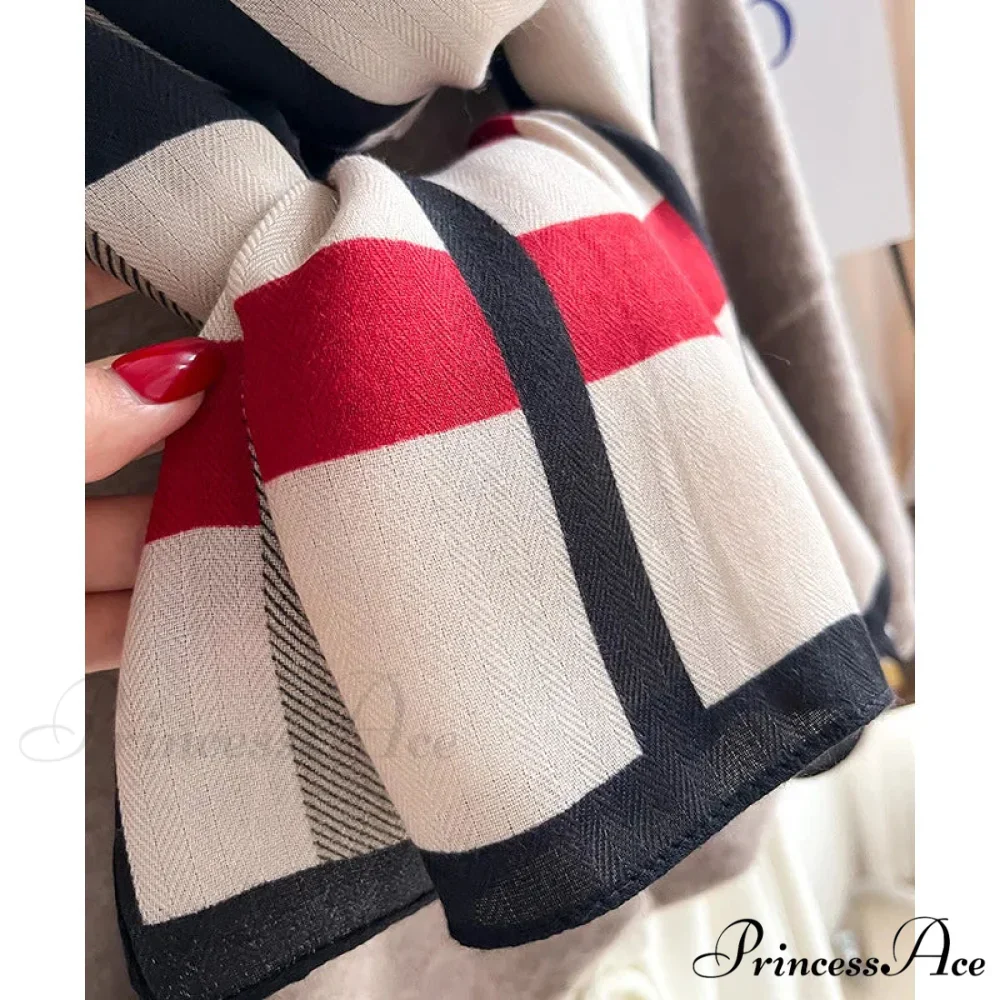 Variegated Banded Sophisticated Winter Scarf - Image 6