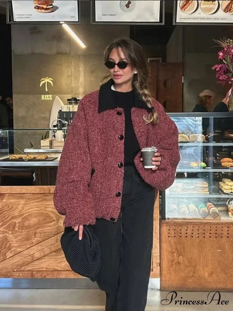 Vestment Sleeve Wool Mix Coat - Image 2