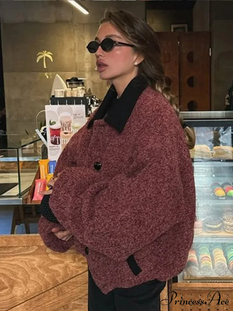 Vestment Sleeve Wool Mix Coat - Image 3