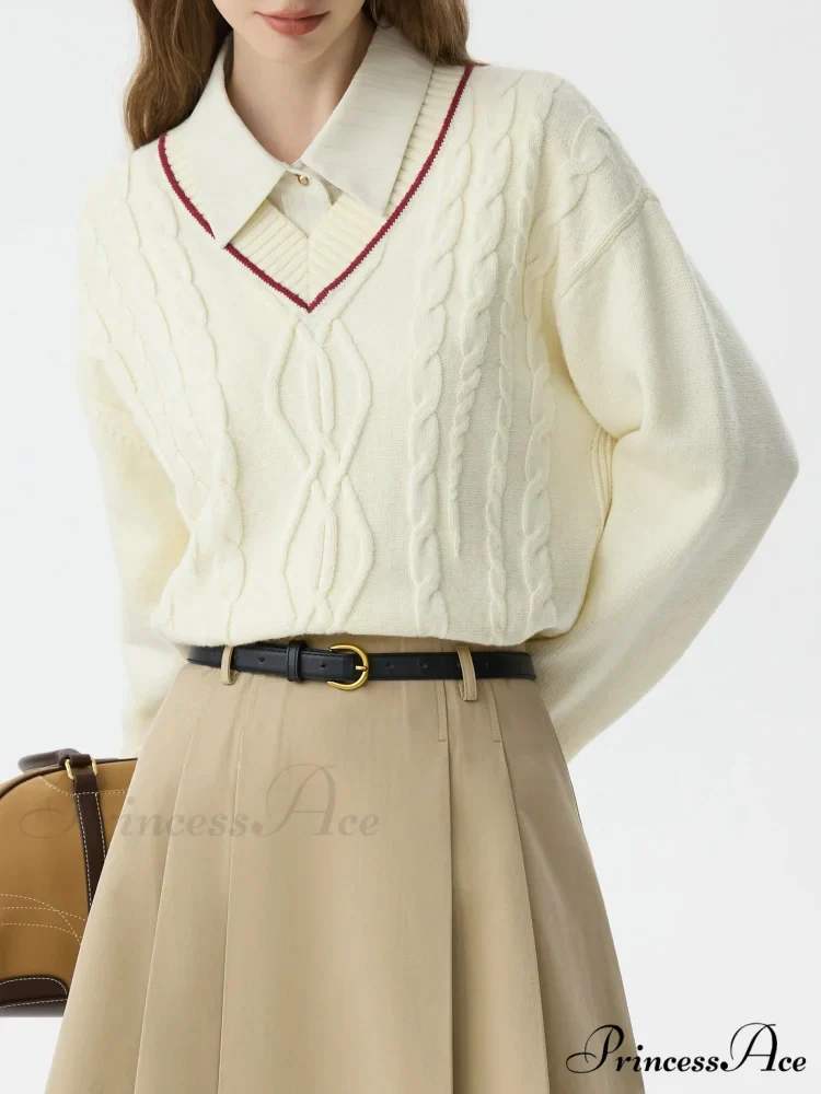 Vibrant Shade Coiled Blossom Pullover Sweater - Image 2
