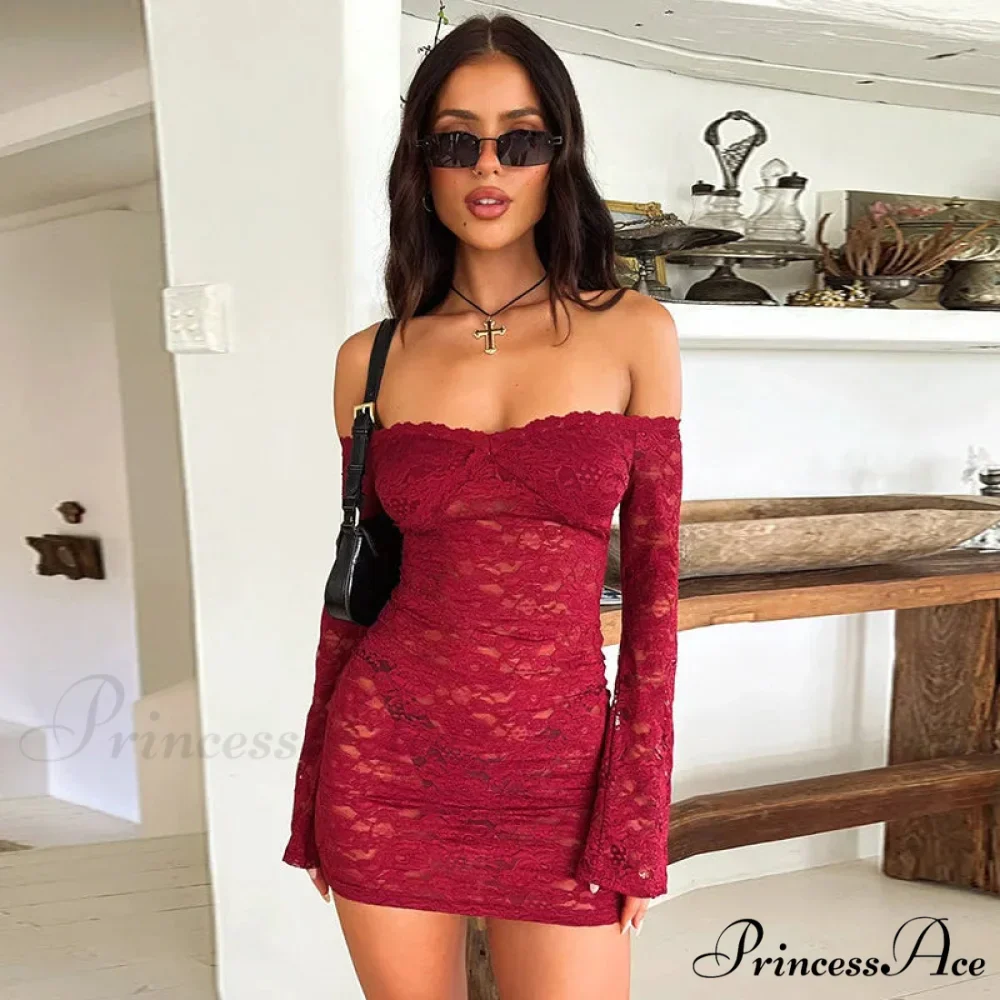 View Lace Holiday Dress - Image 4