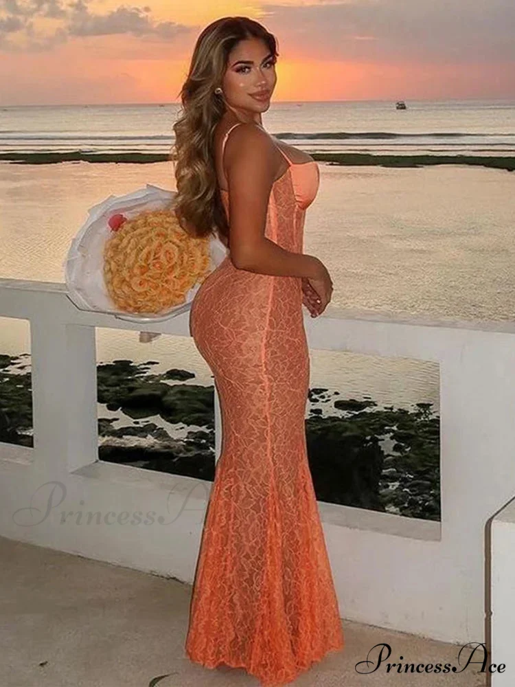 View Lace Maxi Holiday Dress - Image 5