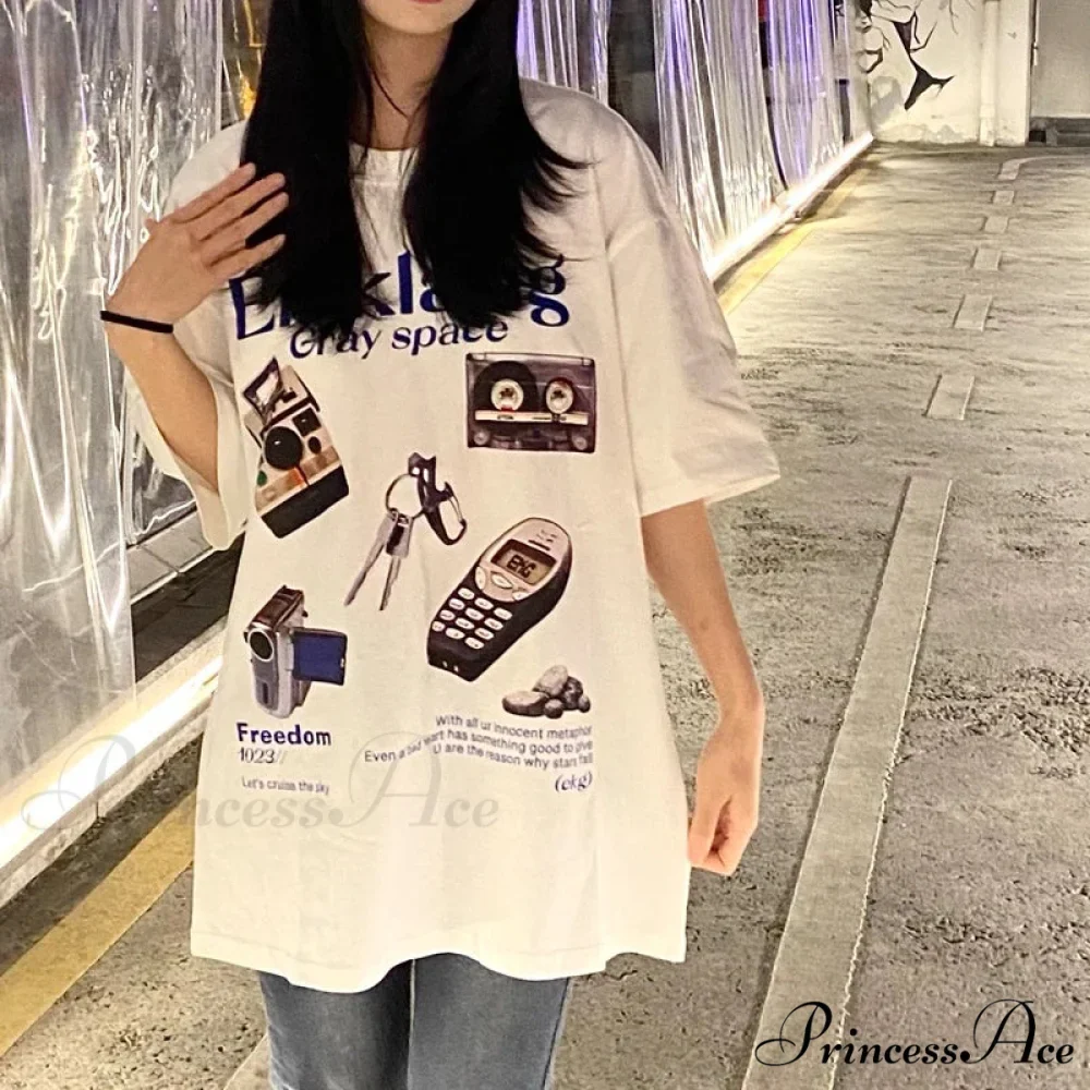 Vintage Cotton Harajuku T-shirt - Image 2