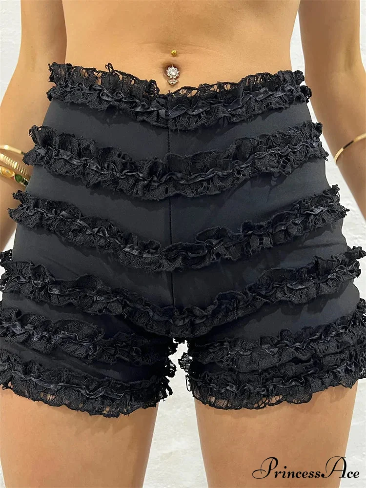 Vintage Frilled High Waist Short - Image 4