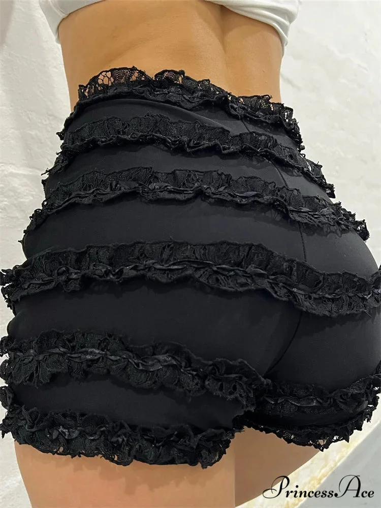 Vintage Frilled High Waist Short - Image 5