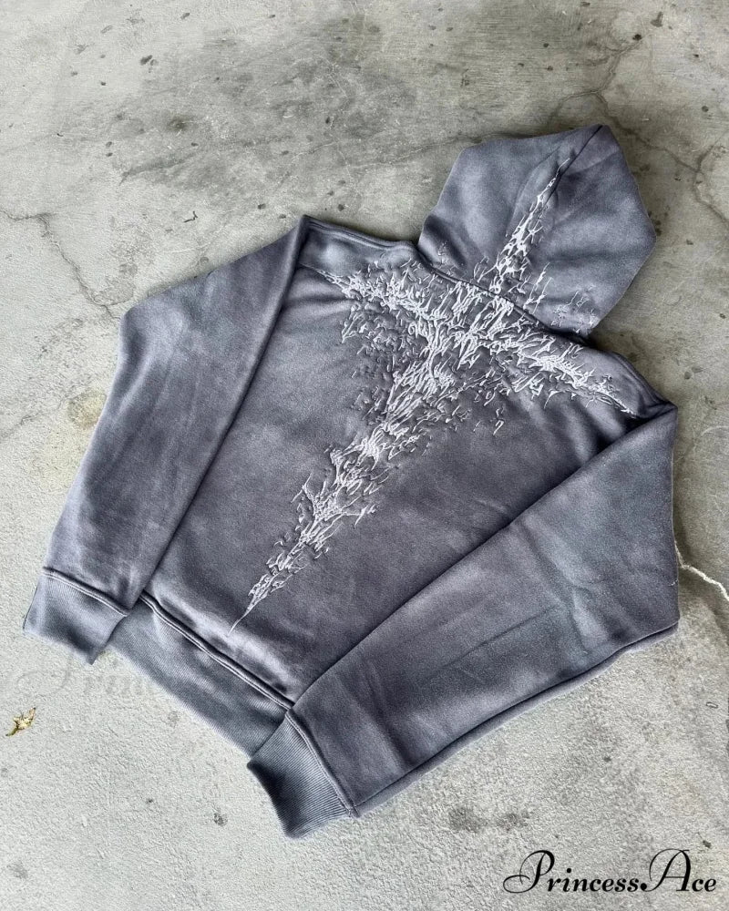 Vintage Gothic Hoodie - Image 3