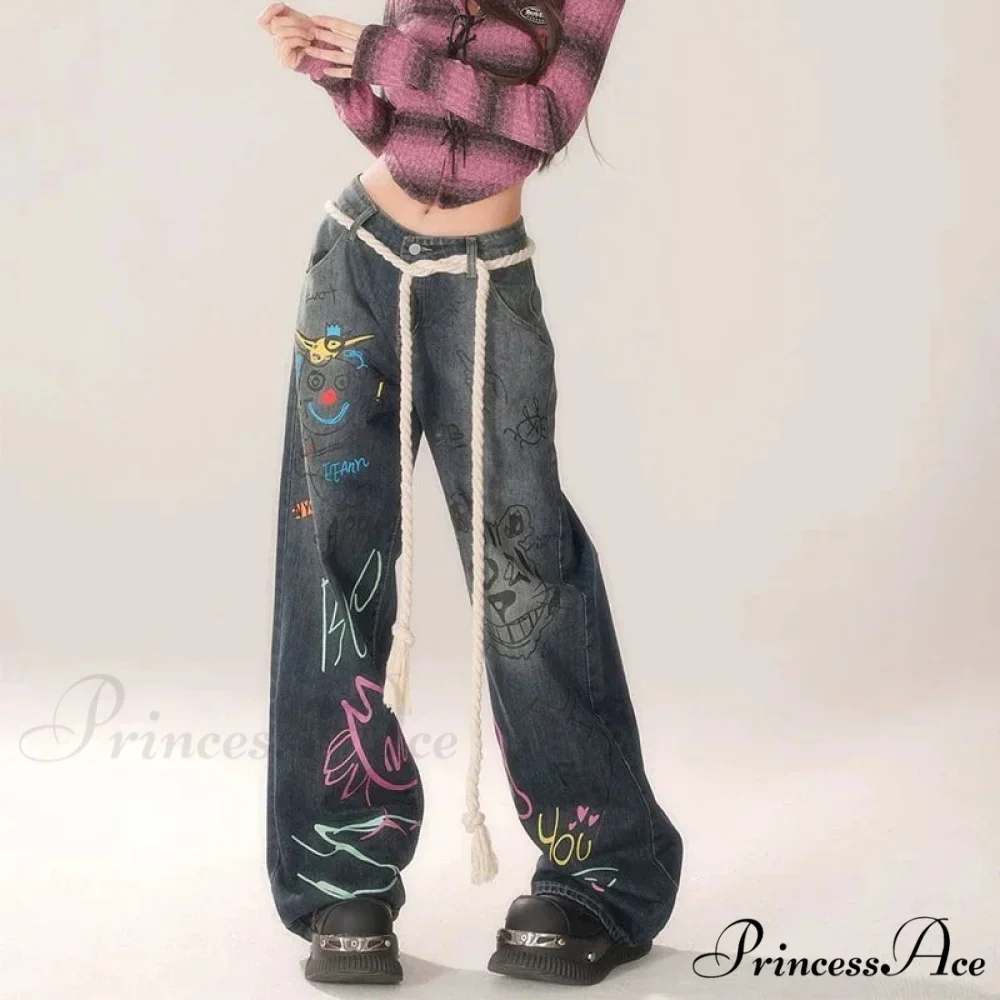 Vintage High Waist Jeans Trousers - Image 5