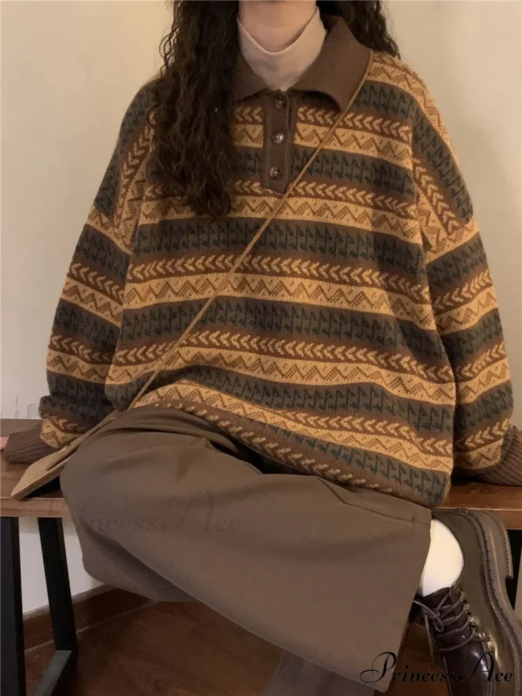 Vintage Inactive Style Banded Baggy Jumper - Image 2