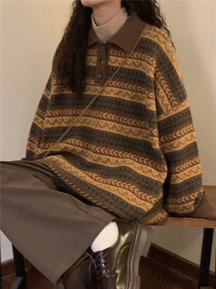 Vintage Inactive Style Banded Baggy Jumper - Image 3