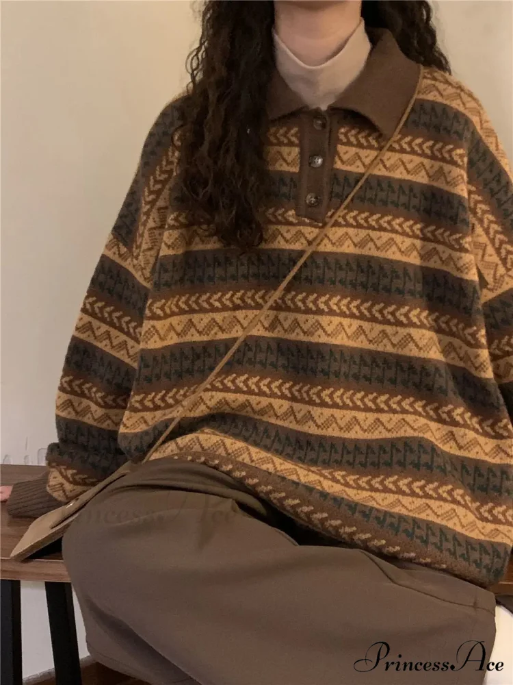 Vintage Inactive Style Banded Baggy Jumper - Image 4