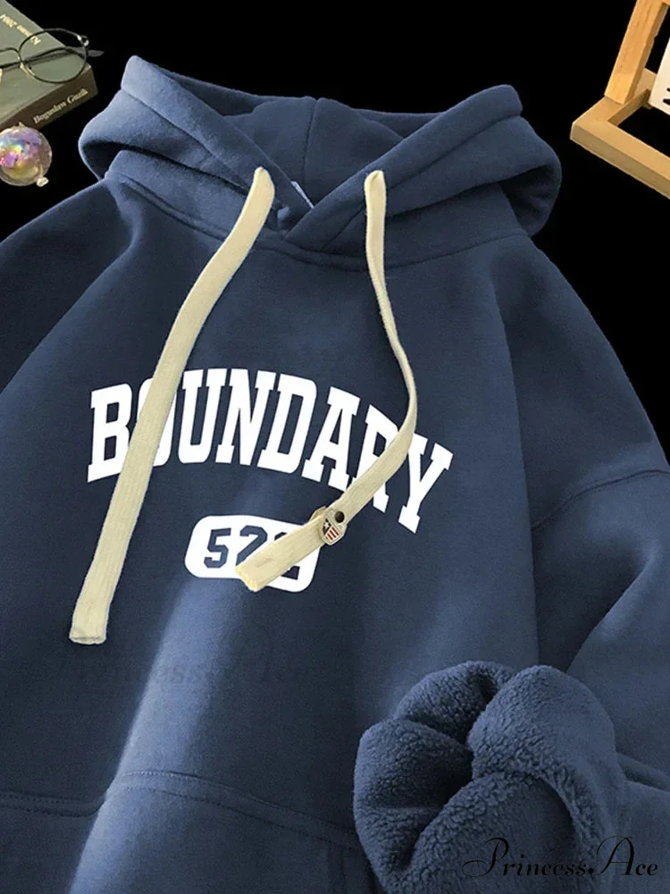 Vintage Informal Main Road Alphabet Hoodie - Image 10