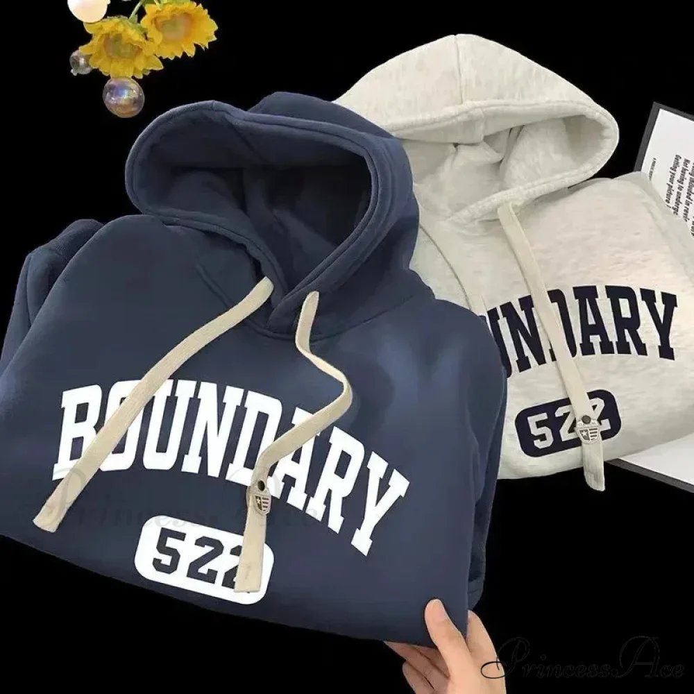 Vintage Informal Main Road Alphabet Hoodie - Image 2