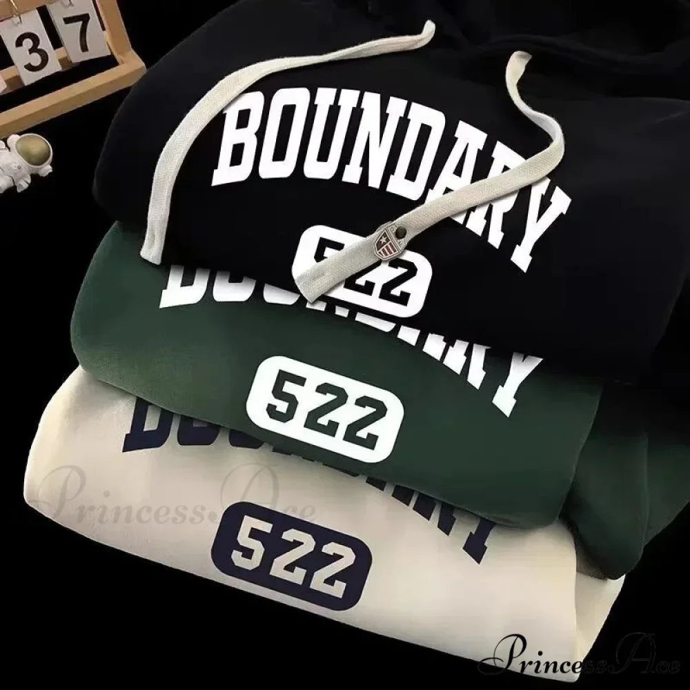 Vintage Informal Main Road Alphabet Hoodie - Image 3