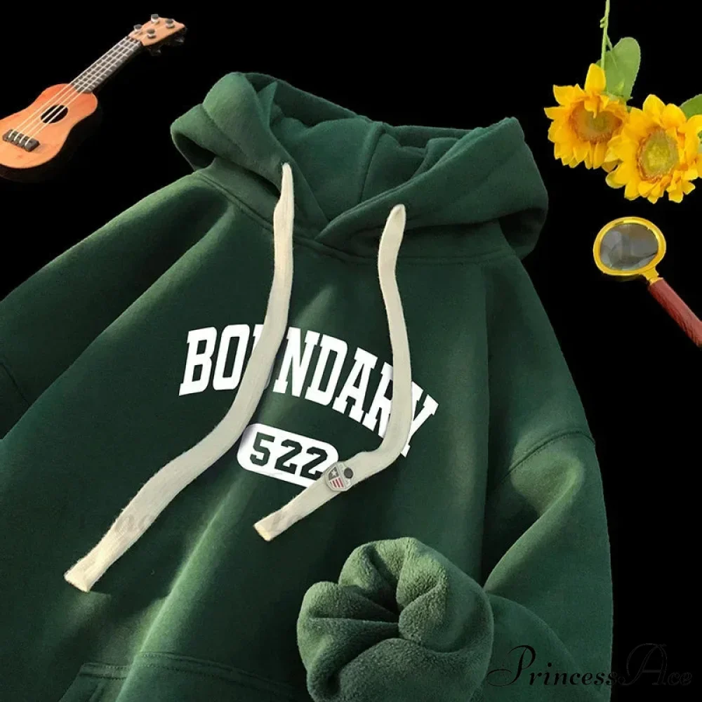 Vintage Informal Main Road Alphabet Hoodie - Image 4