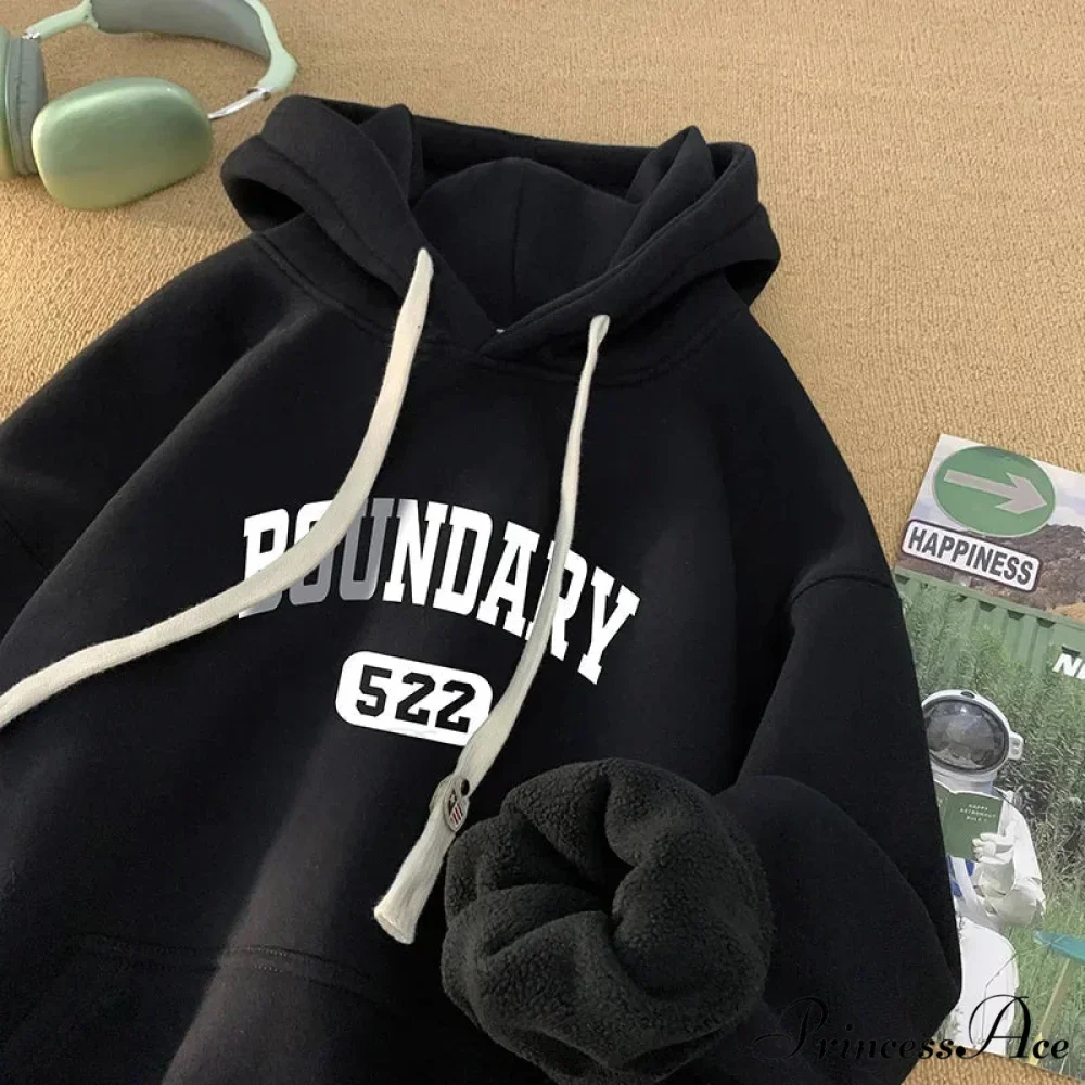 Vintage Informal Main Road Alphabet Hoodie - Image 5