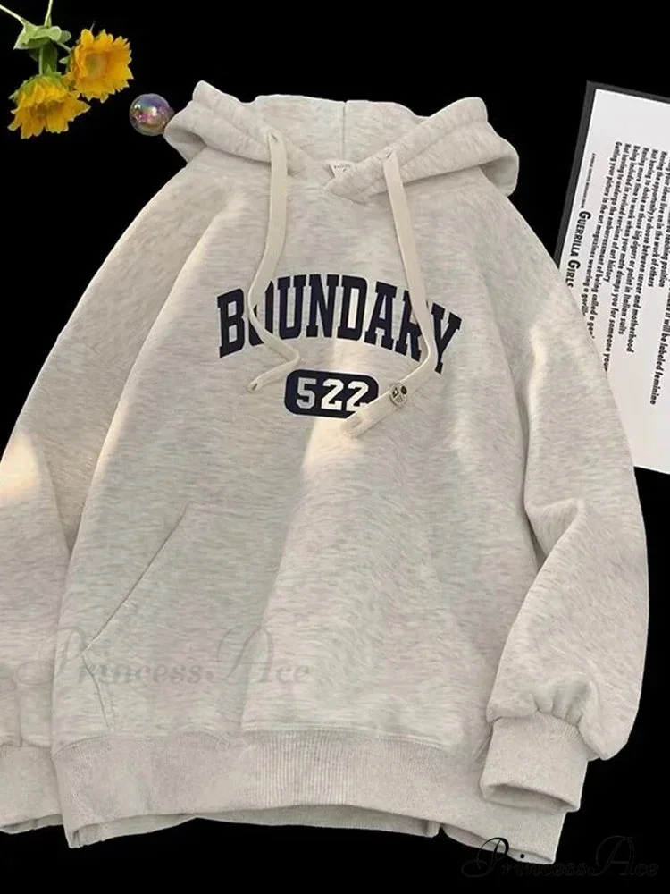 Vintage Informal Main Road Alphabet Hoodie - Image 8