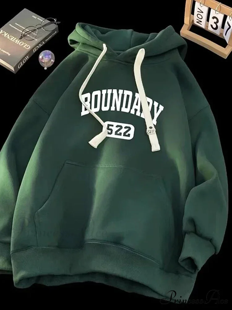 Vintage Informal Main Road Alphabet Hoodie - Image 9