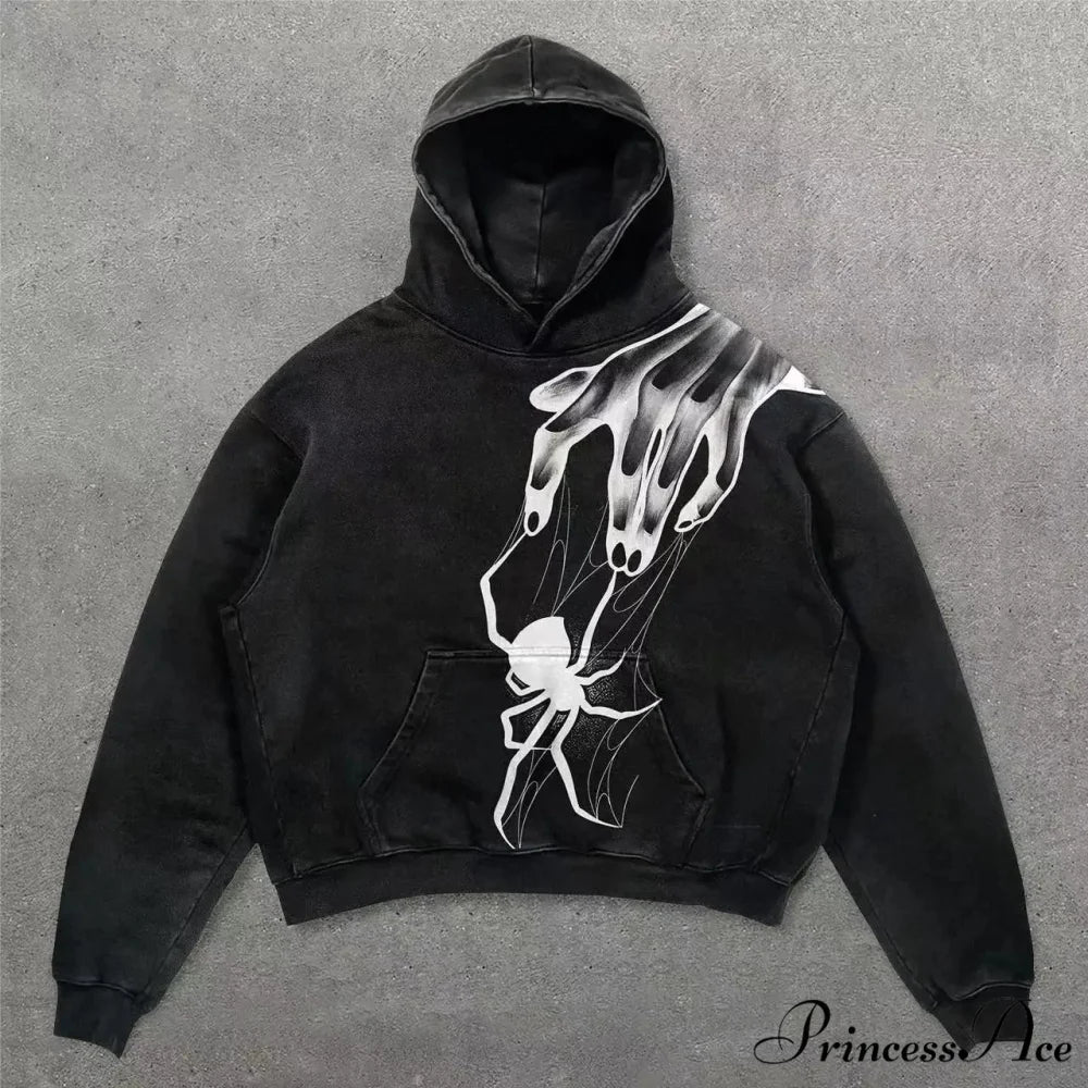 Vintage Rebel Printed Hoodie - Image 2