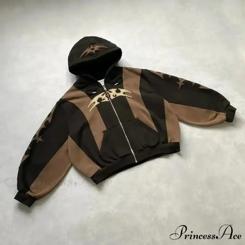 Vintage Stitching Oversized Hoodie - Image 11