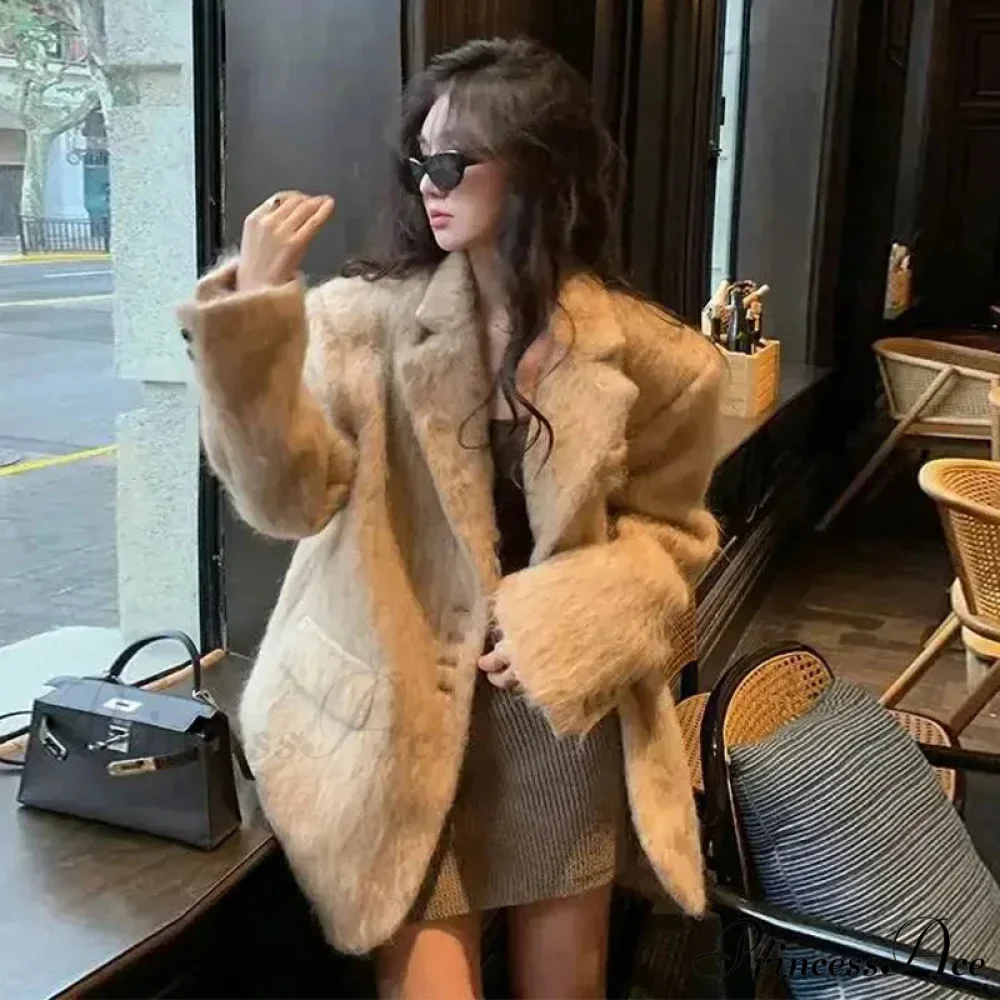 Vintage Wool Button Collar Overcoat - Image 10