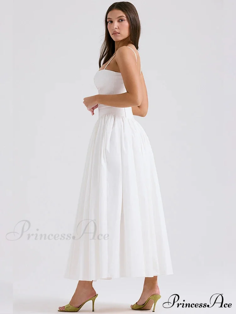 Waist Encircle Sophisticated A-line Holiday Dress - Image 4