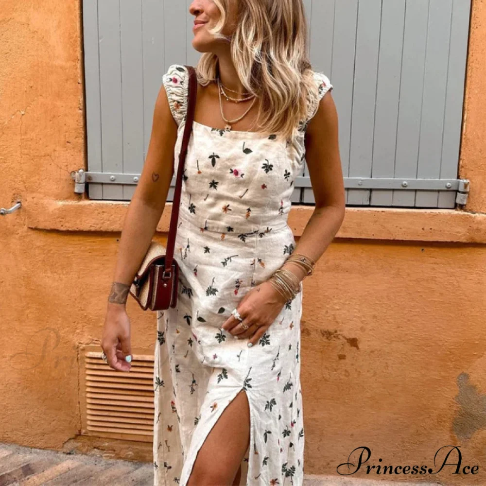 Warm Attractive Backless Sleeveless Extended Dress - Image 3