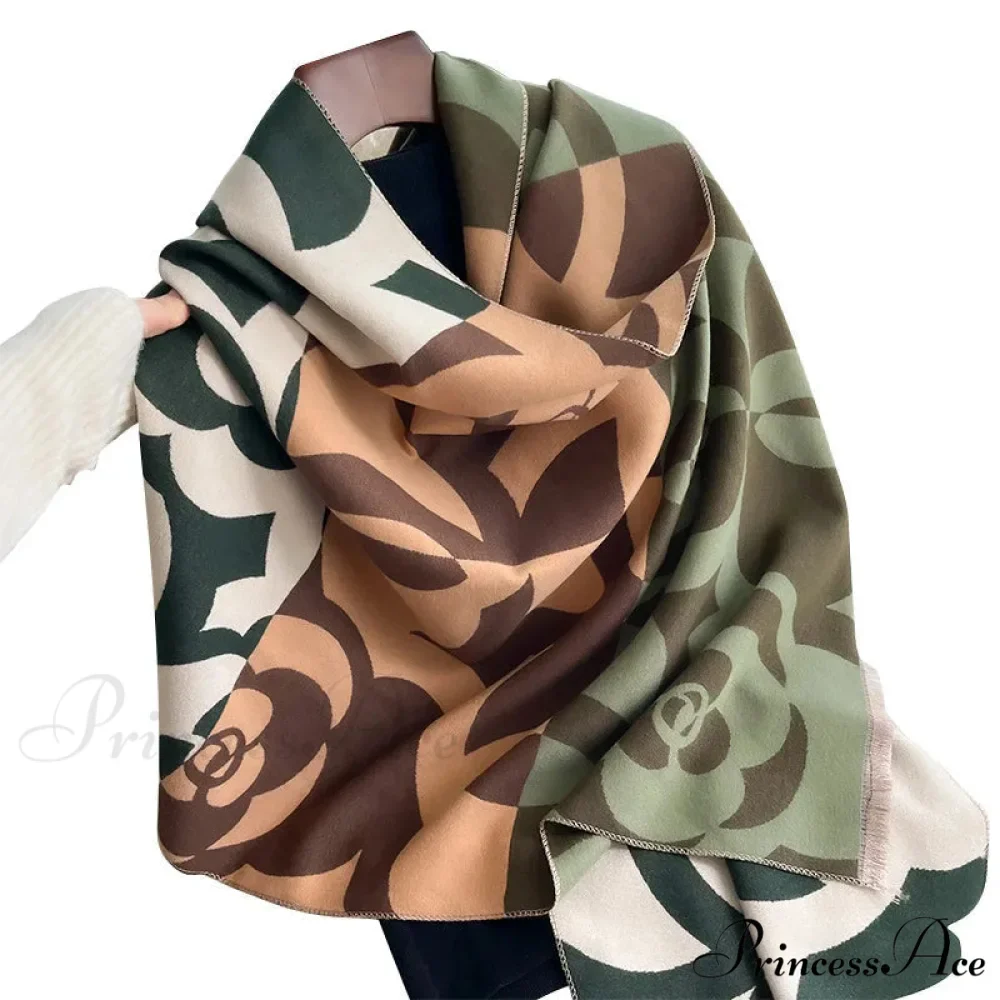 Warm Cashmere Winter Blanket Scarf - Image 3