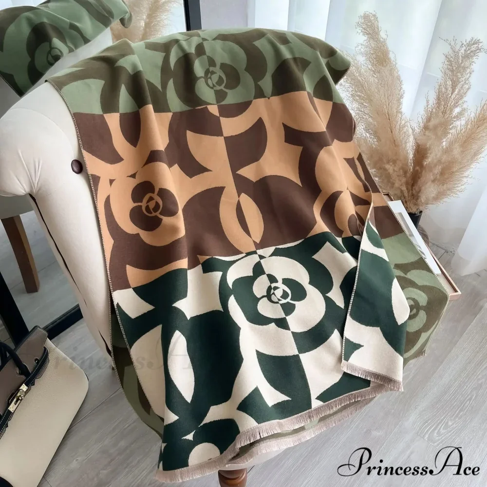 Warm Cashmere Winter Blanket Scarf - Image 4